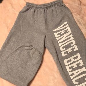 Gray sweatpants